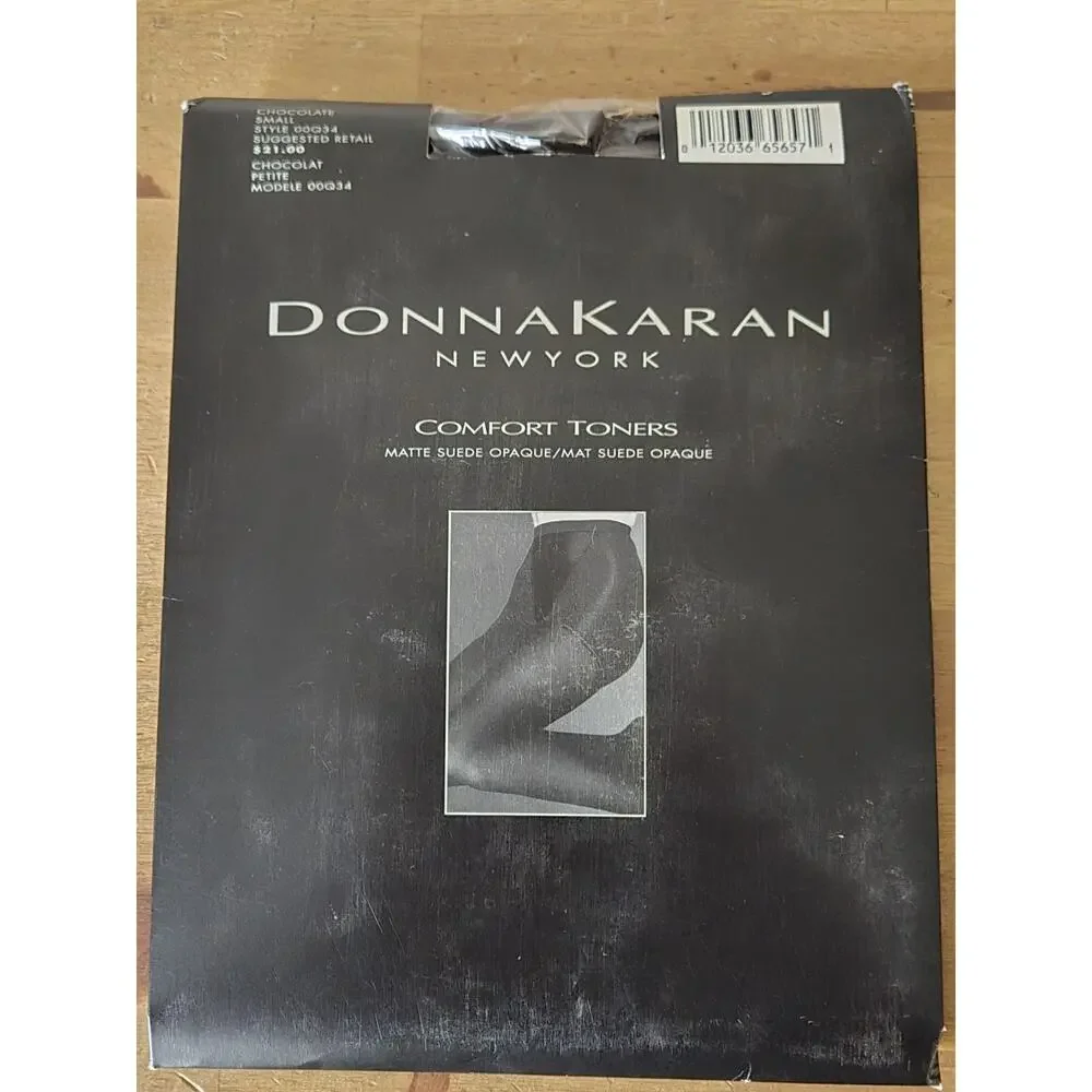 Donna‎ Karan Matte Suede Comfort Toners Chocolate Lycra Spandex Petite Small